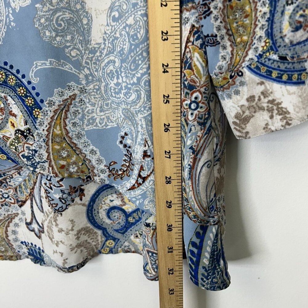 Chicos Paisley Tunic Top Women’s Size 3 US XL - Picture 7 of 8